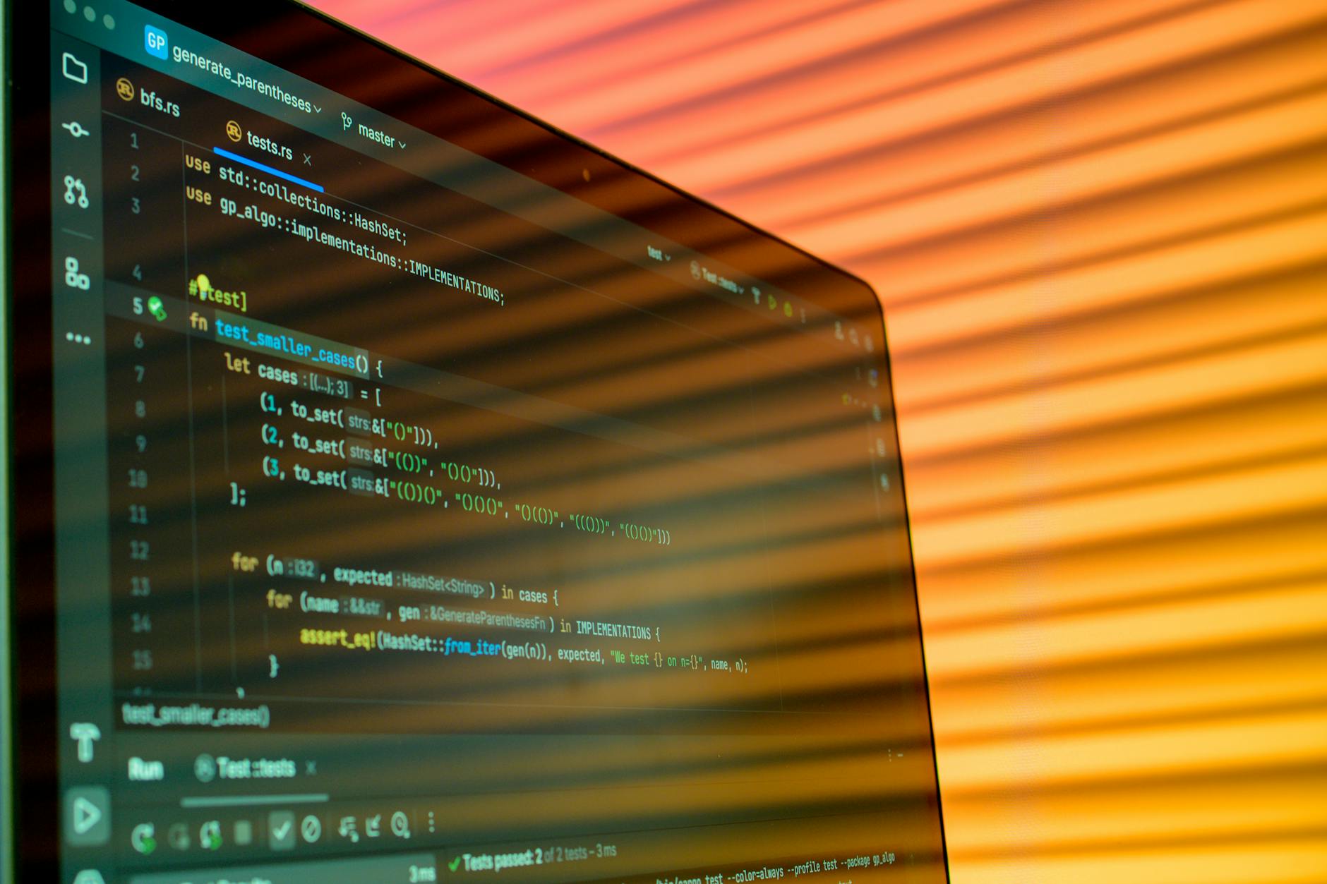 Computer screen displaying cybersecurity code and digital security interface