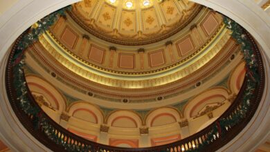 Texas State Capitol building in Austin where Governor Abbott has served for over a decade
