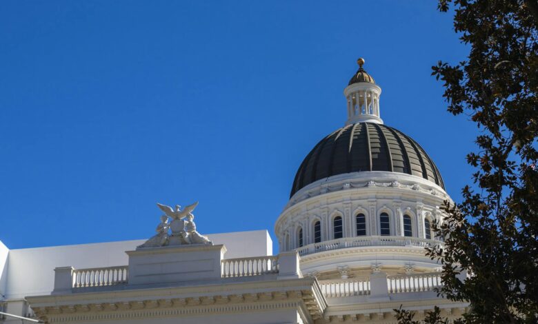State capitol building dome against blue sky representing state government authority