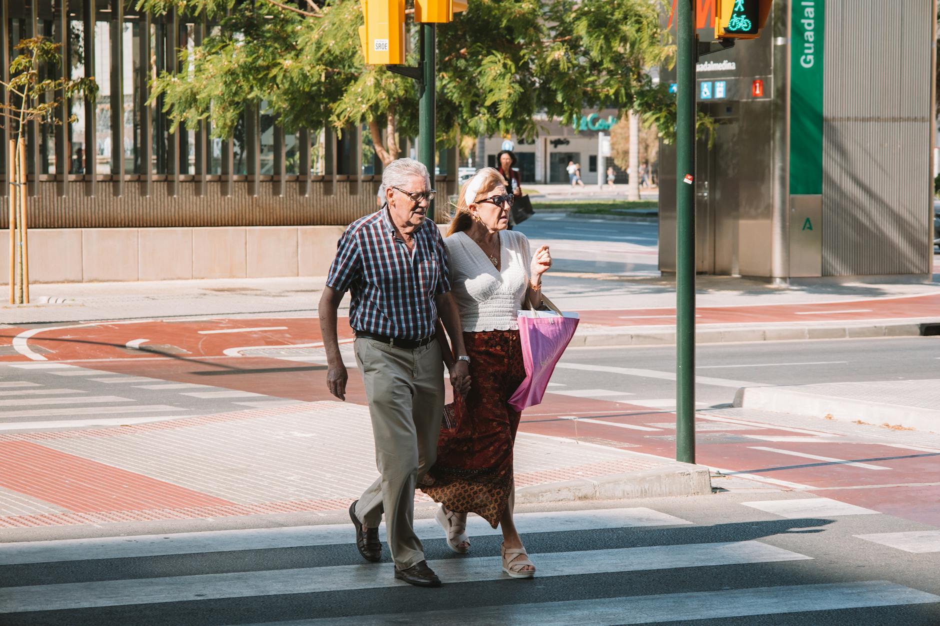 Elderly people walking on street representing Japan's aging population demographic challenge