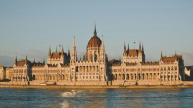 French National Assembly building exterior with columns and architecture