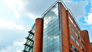 Modern government office building representing new administrative facilities in Indonesia's capital