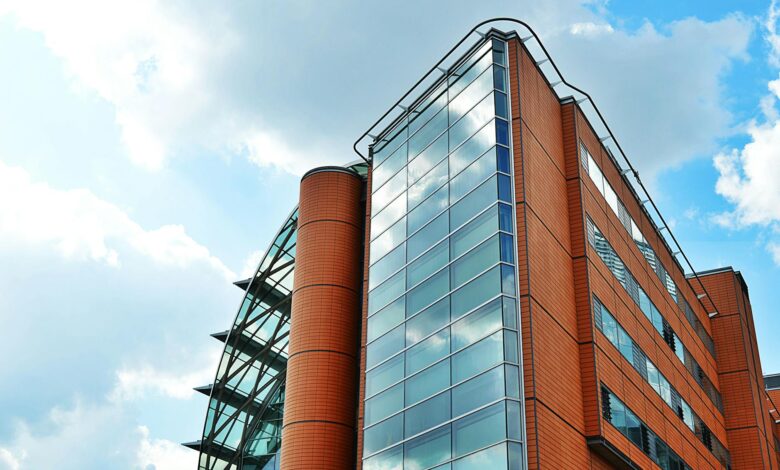 Modern government office building representing new administrative facilities in Indonesia's capital