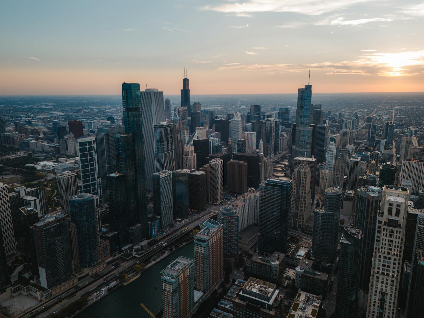 Aerial view of New Zealand urban cityscape showing residential and commercial buildings