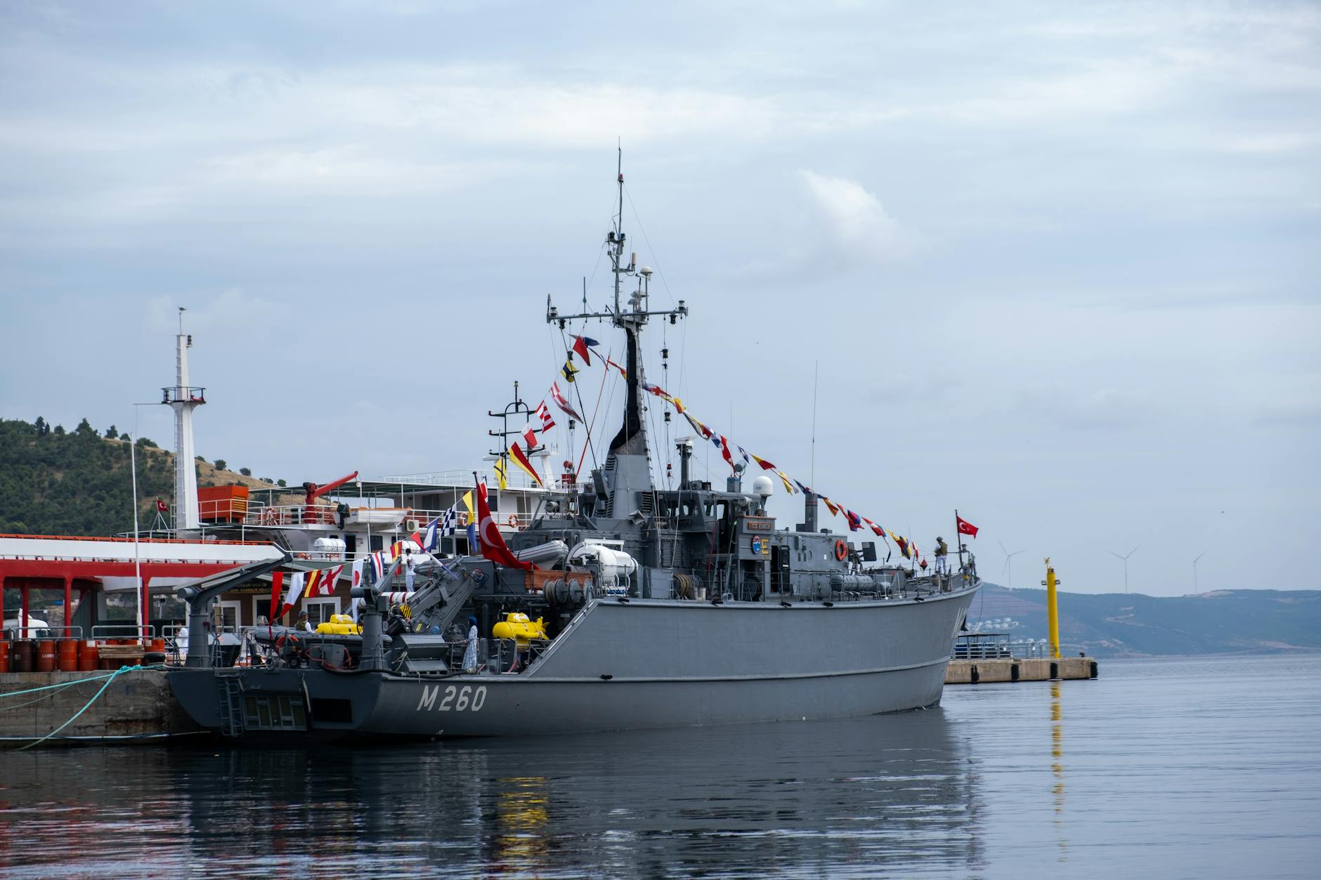 Military naval vessels at sea representing maritime defense and security operations