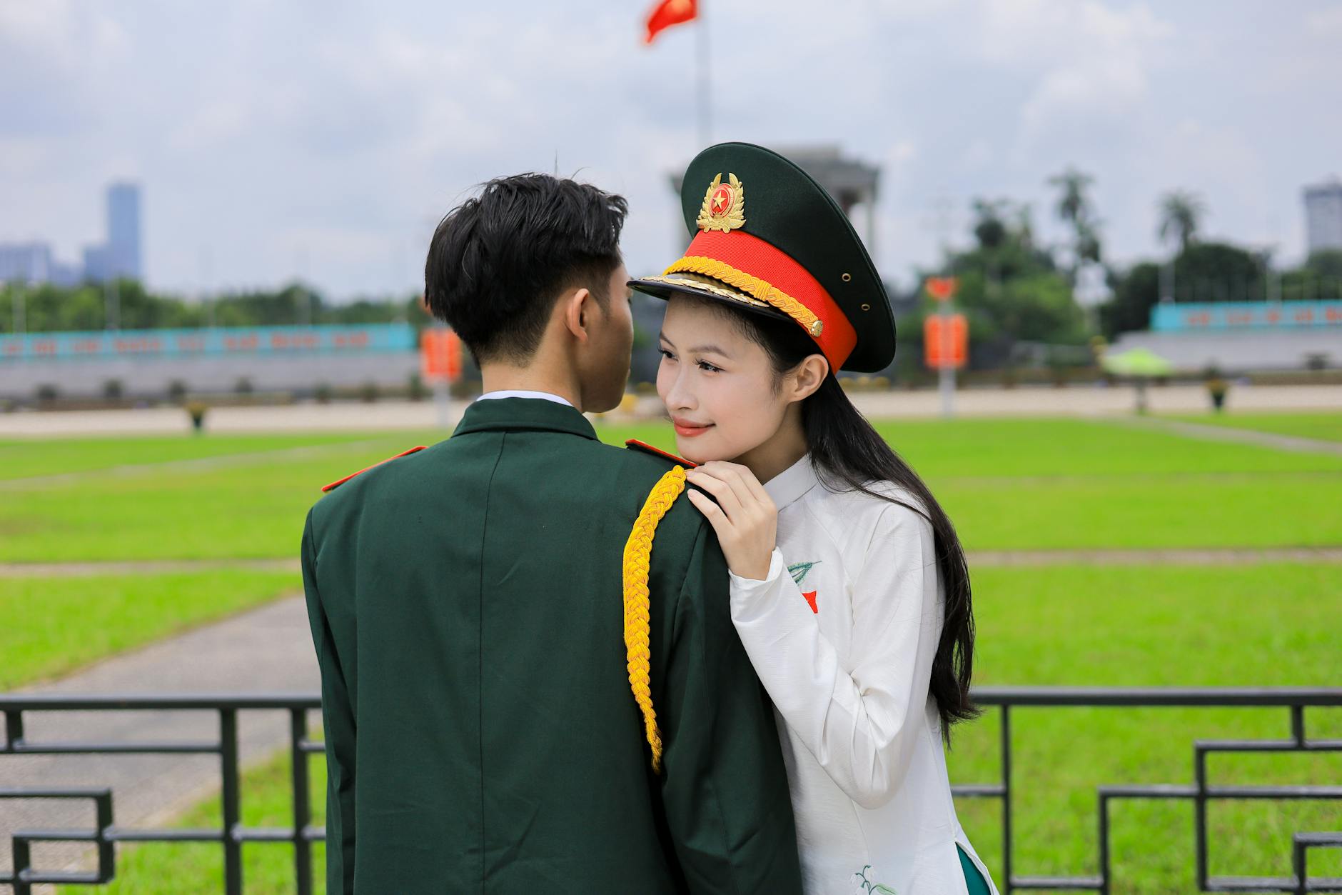 Professional woman in uniform representing women's military service integration