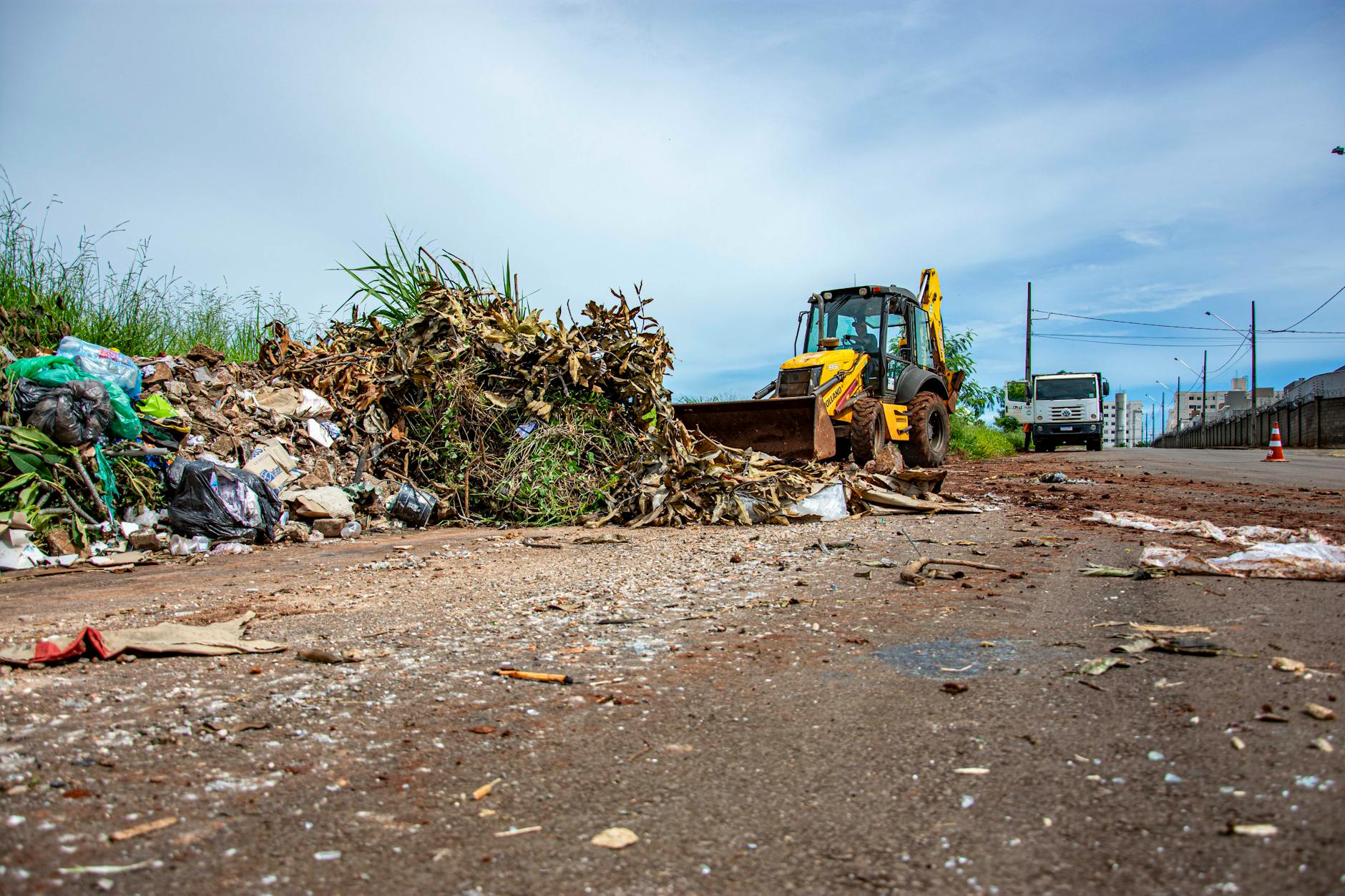 Environmental cleanup equipment at industrial site