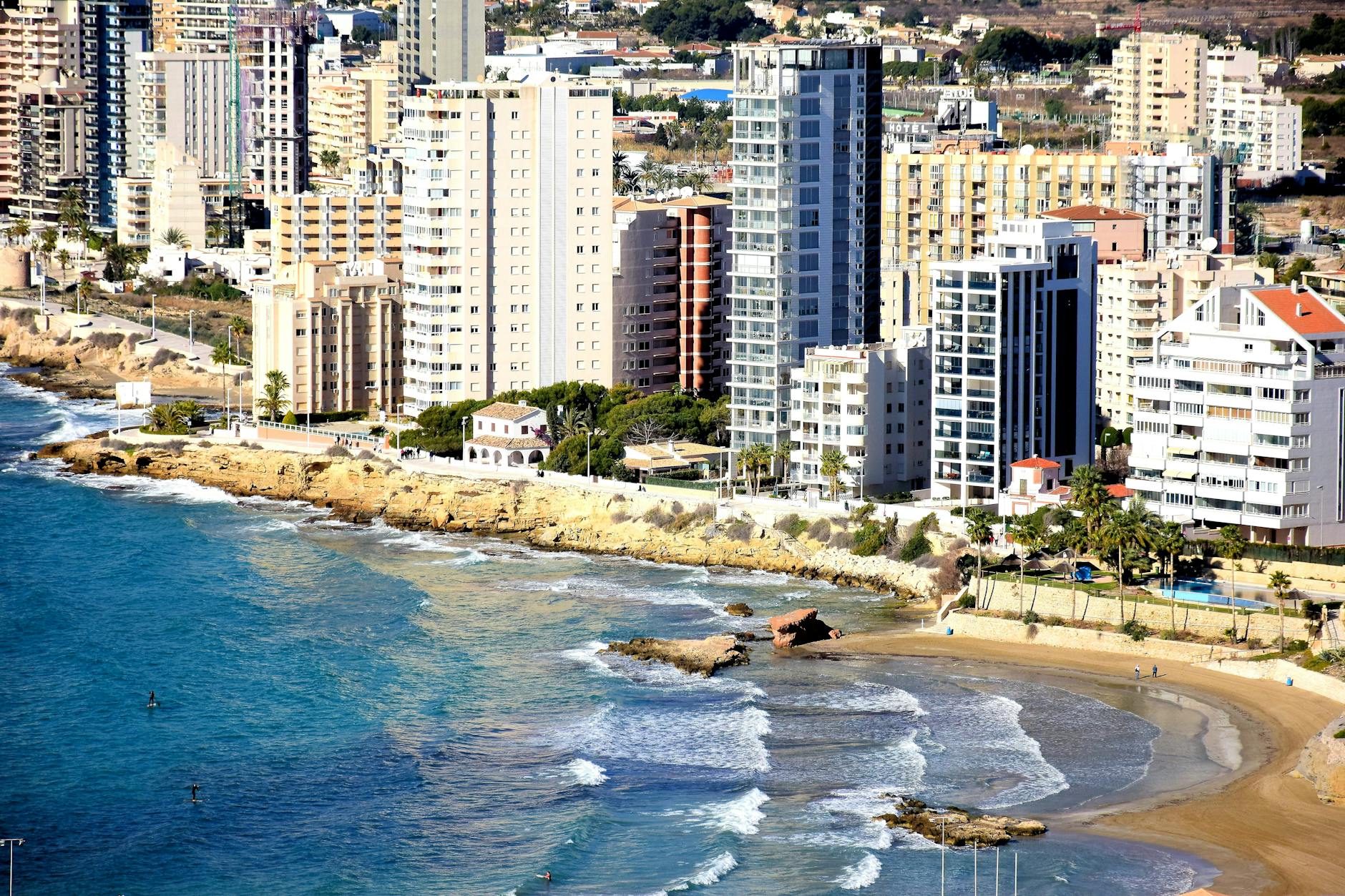 Coastal urban area vulnerable to rising sea levels from ice melt