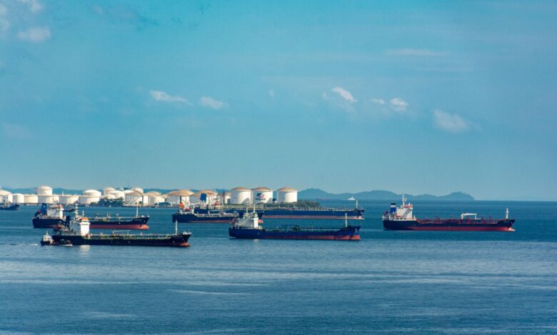 Large LNG tanker vessel at sea representing Shell's liquefied natural gas operations