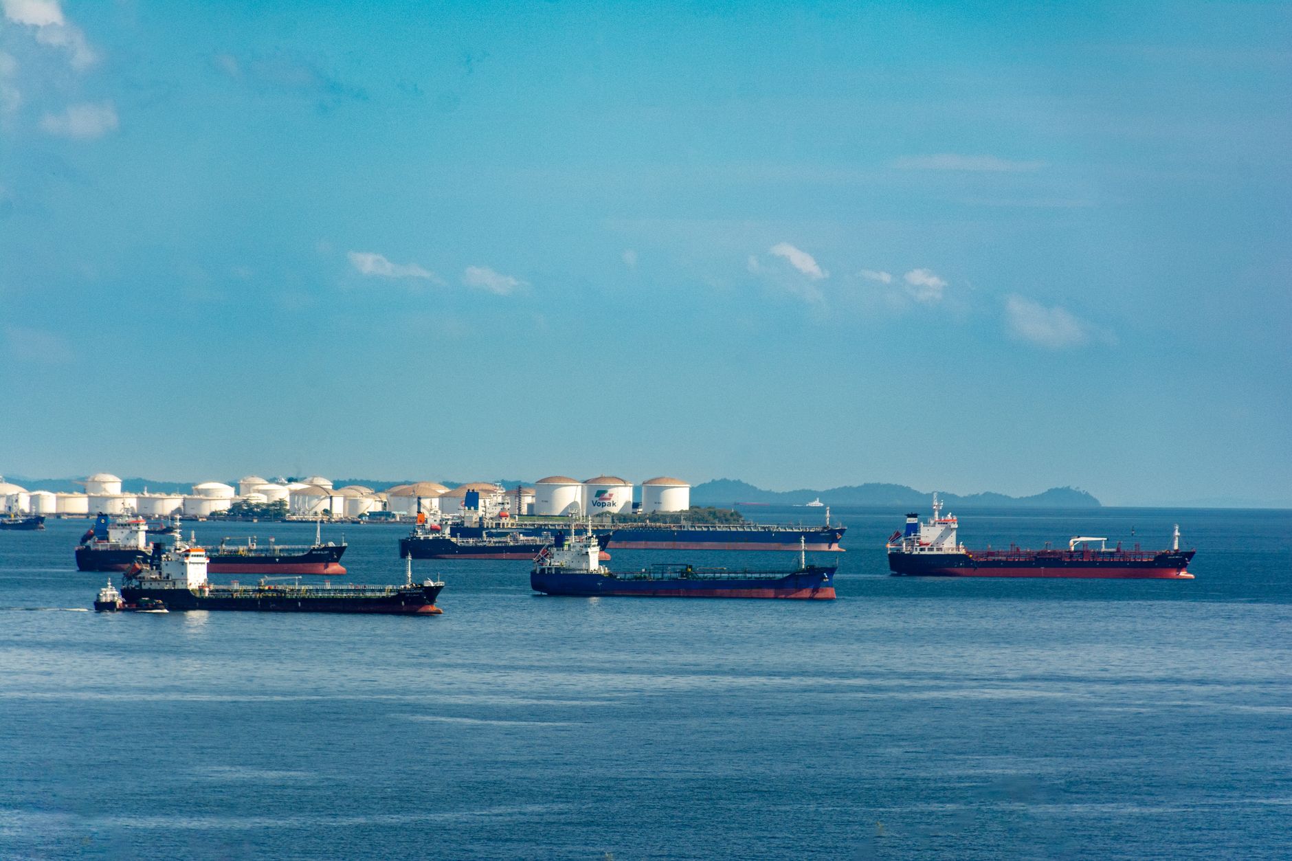 Large LNG tanker vessel at sea representing Shell's liquefied natural gas operations