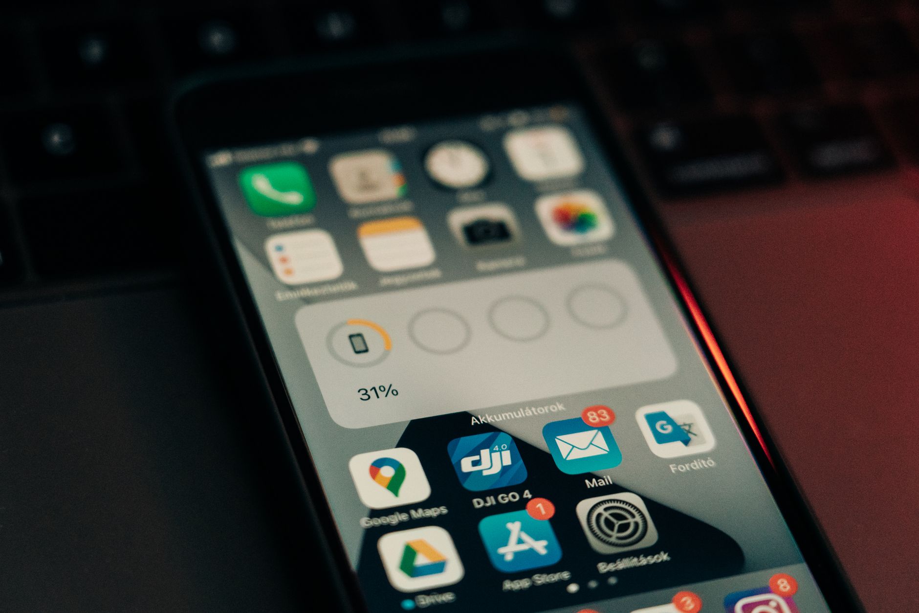 Person browsing app store on a smartphone screen