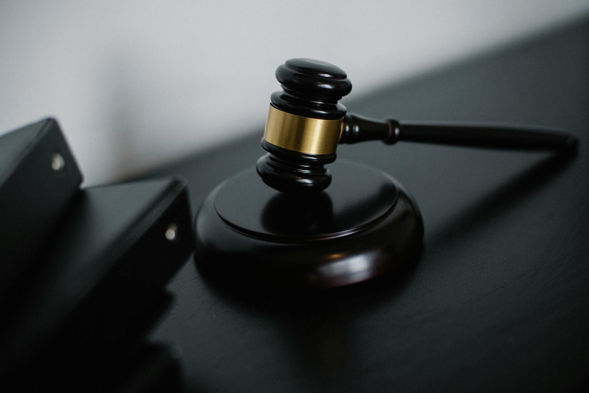 Empty courtroom representing pharmaceutical patent litigation proceedings