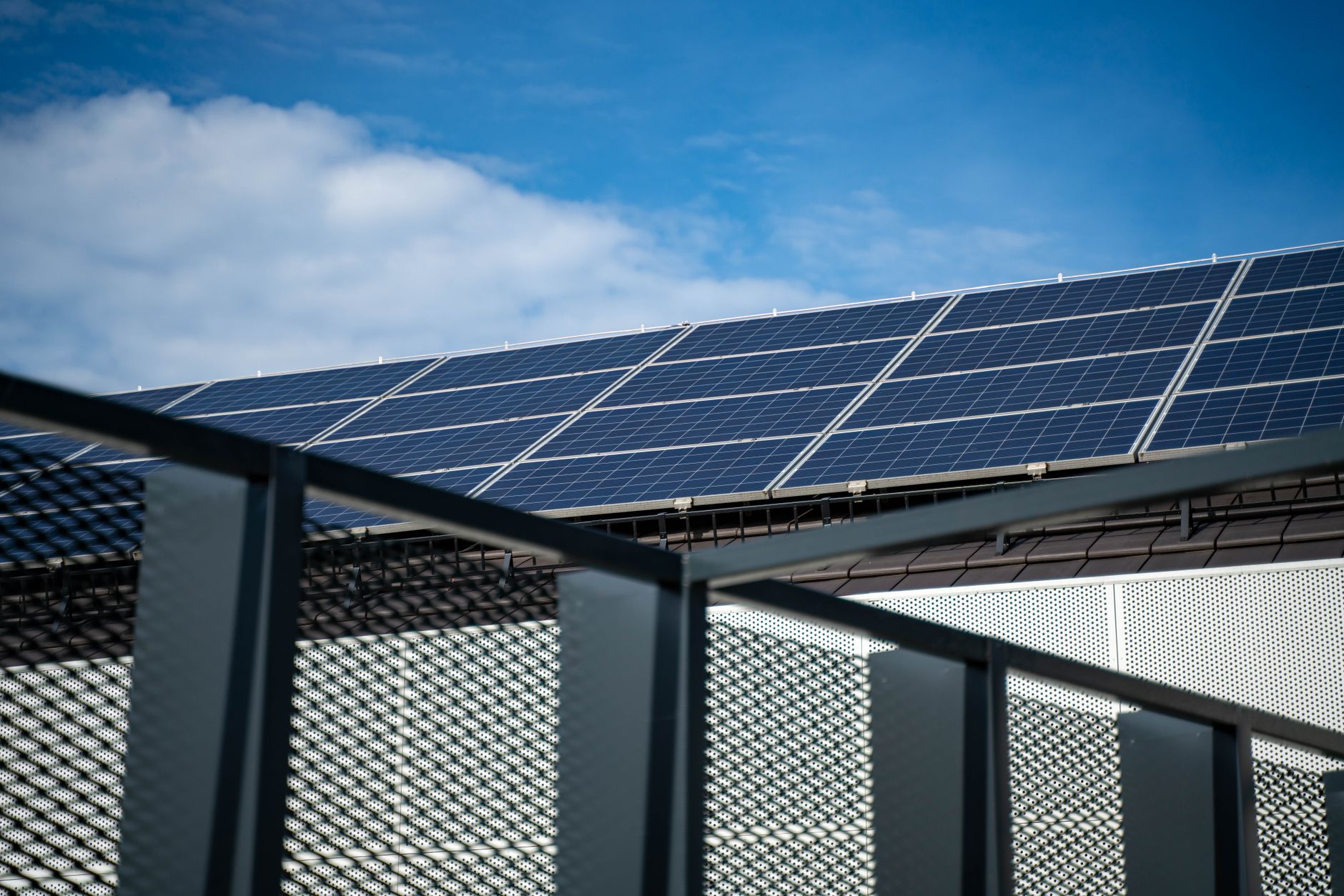 Large solar panel installation representing climate and clean energy investment themes
