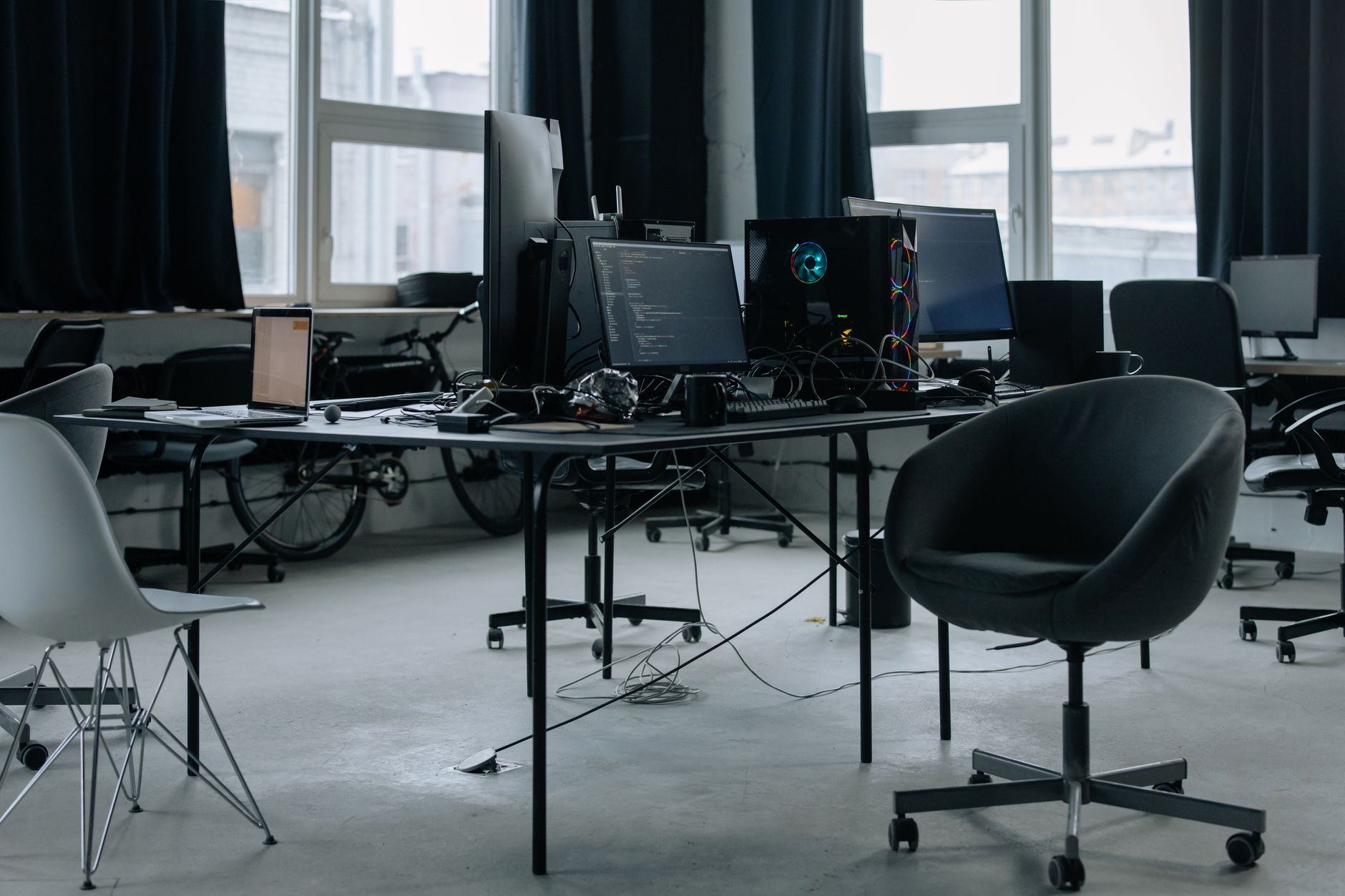 Modern technology office interior representing the corporate stakes in Google's antitrust case