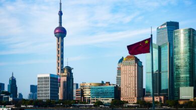 Modern technology office in China representing Baidu's AI development operations