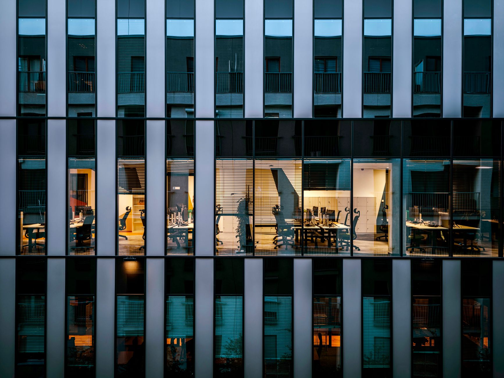 A professional office environment representing LinkedIn's corporate hiring technology operations
