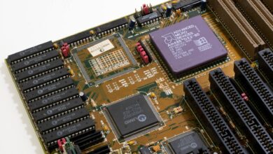 Close-up of a graphics processing unit chip on a circuit board representing Nvidia's Blackwell architecture delays