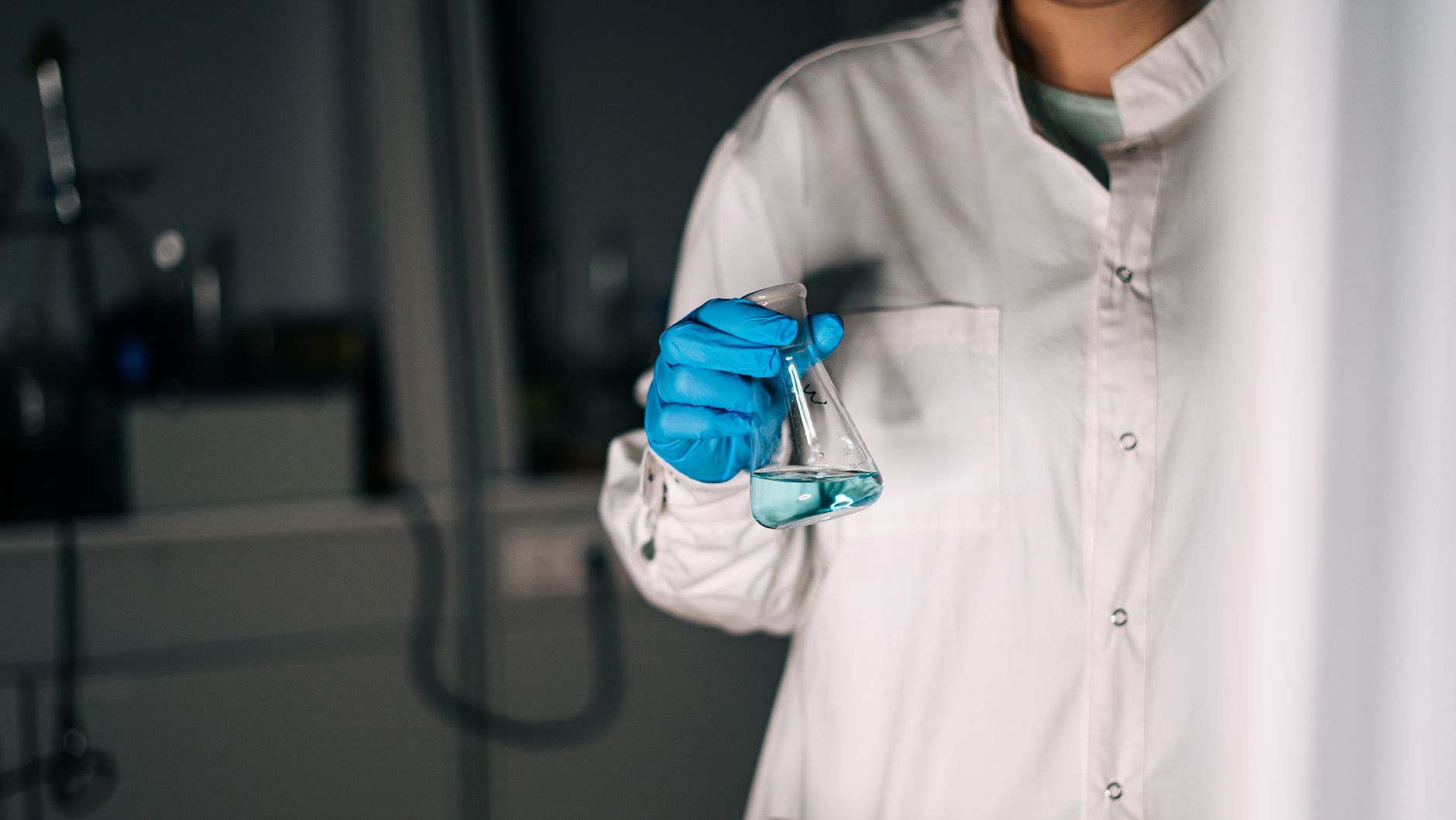 Scientists working in a pharmaceutical research laboratory on drug development