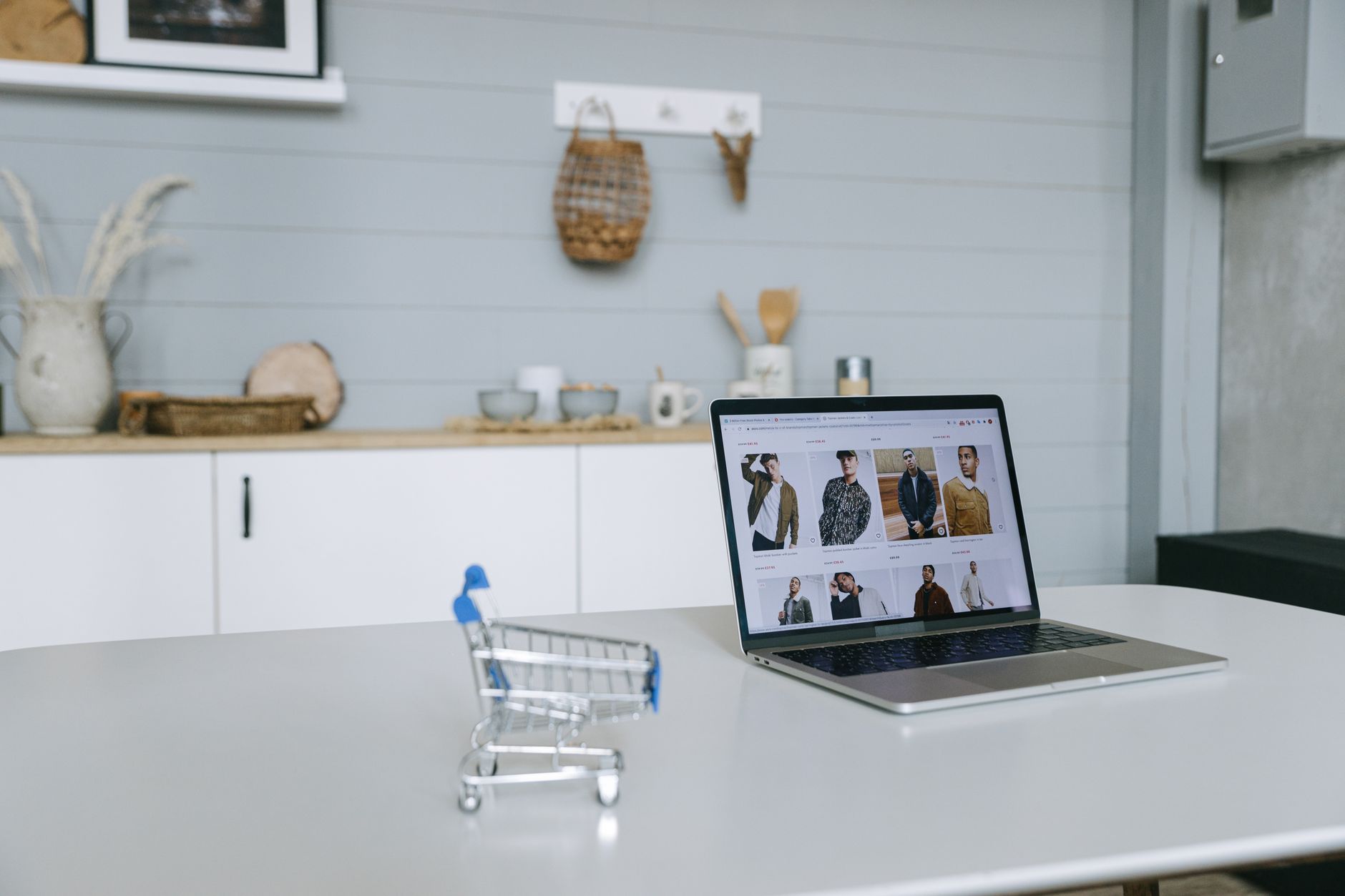 Brand team reviewing digital commerce analytics on a laptop screen
