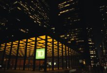 Modern bank headquarters building representing JPMorgan's global financial infrastructure