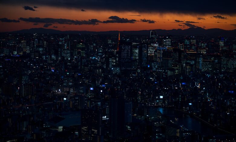 Tokyo cityscape representing SoftBank's Japanese corporate headquarters and global investment reach