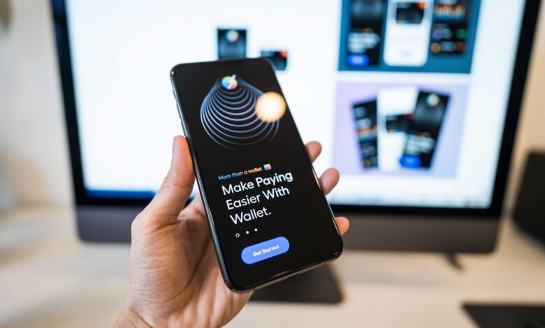 Person using a smartphone to make a digital payment transaction