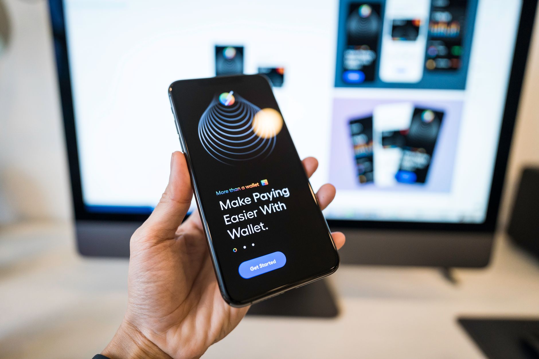 Person using a smartphone to make a digital payment transaction