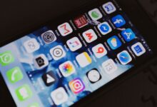 Smartphone screen showing app store interface with download icons
