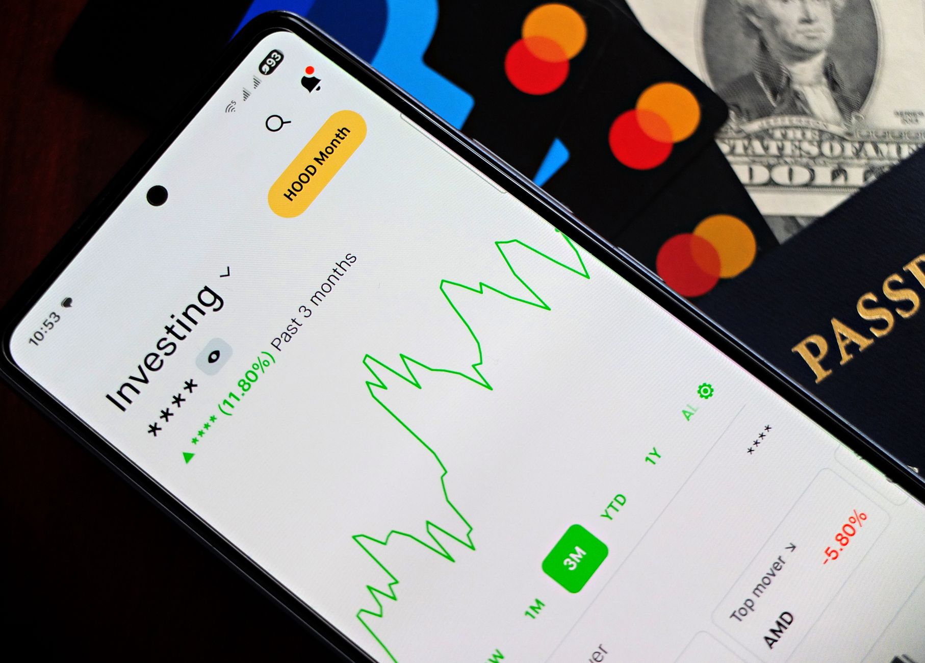 Person using a smartphone banking app to manage card payments and installment plans