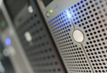 Rows of servers in a modern data center representing cloud infrastructure and data pipeline technology