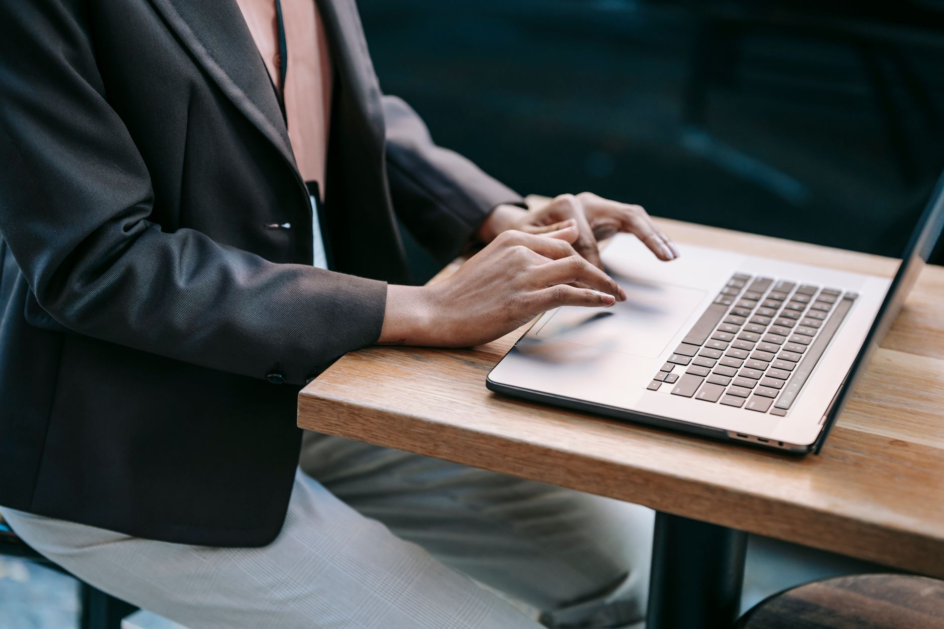 Business professional using a modern laptop representing enterprise PC buying decisions